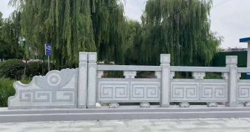 金昌 芝麻灰桥栏杆、河道栏杆安装效果