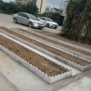 金昌 花边石、花围石、花园石安装效果
