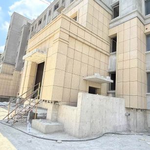 金昌 黄金麻干挂，工地实拍