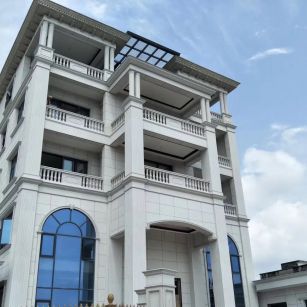 金昌芝麻白别墅干挂效果展示