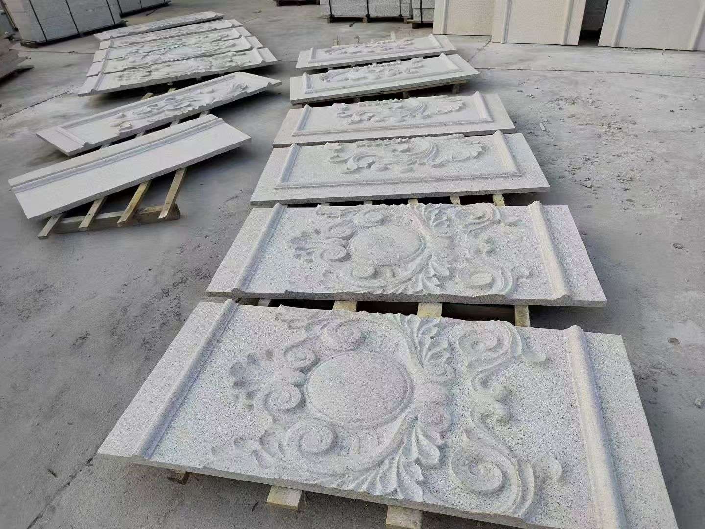 金昌 芝麻白干挂雕花板