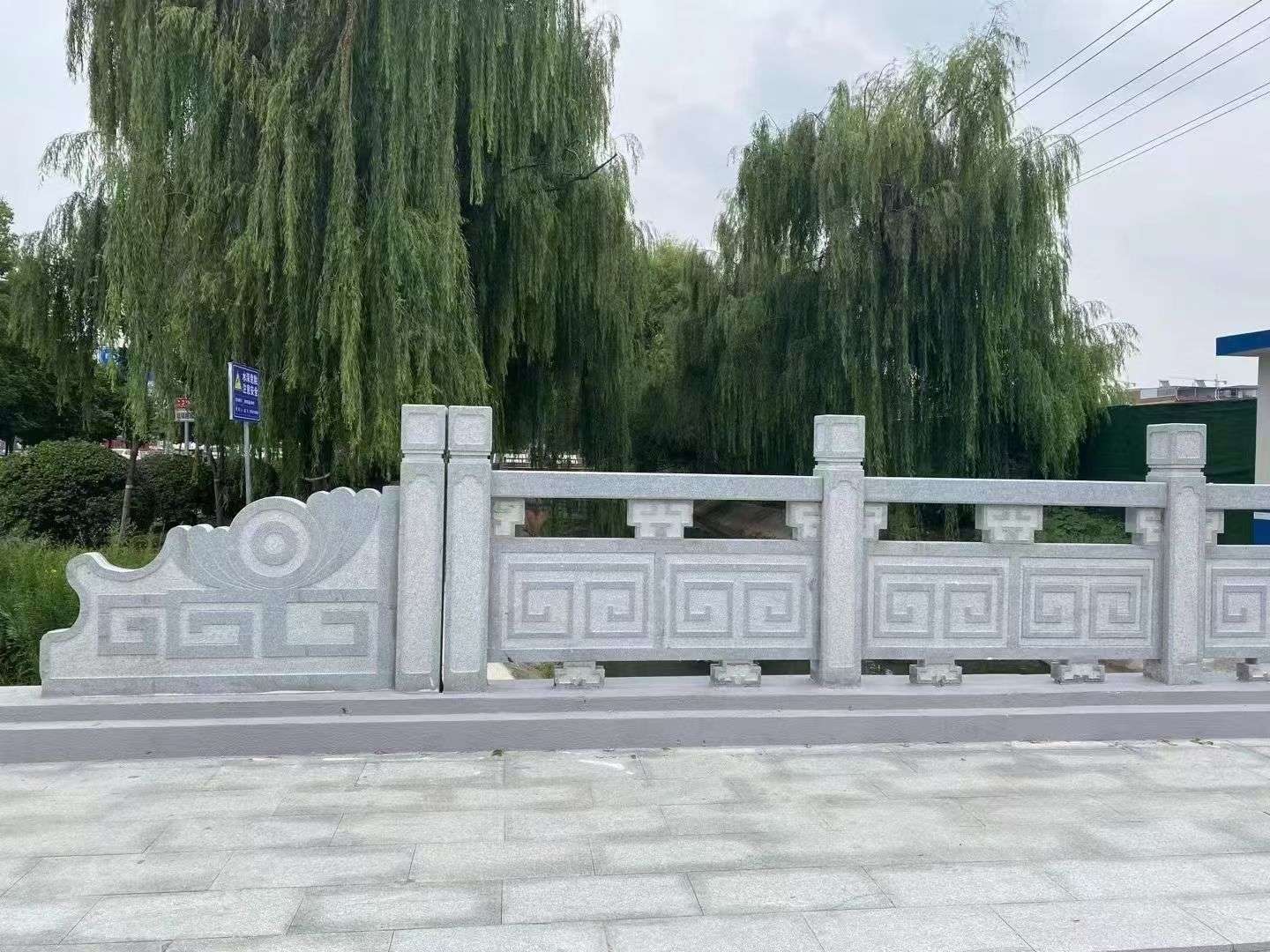 金昌 芝麻灰桥栏杆、河道栏杆安装效果