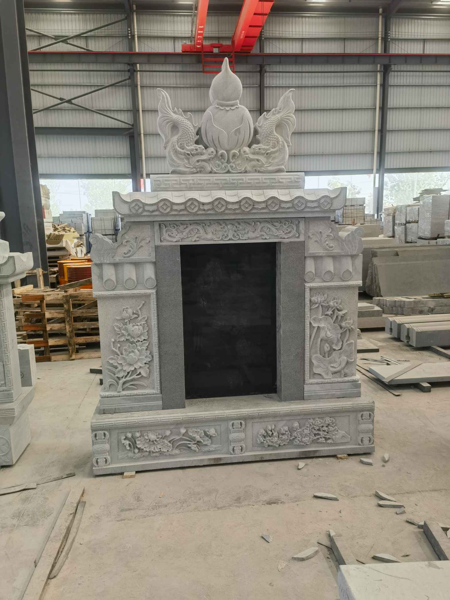 金昌 芝麻灰高档墓碑、土墓，一套也支持定做