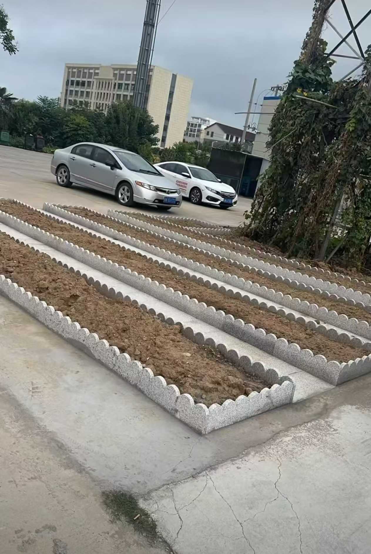 金昌 花边石、花围石、花园石安装效果