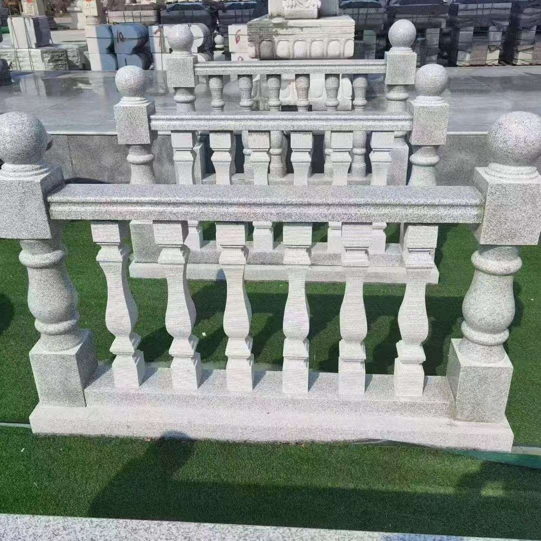 金昌 别墅石材栏杆特写