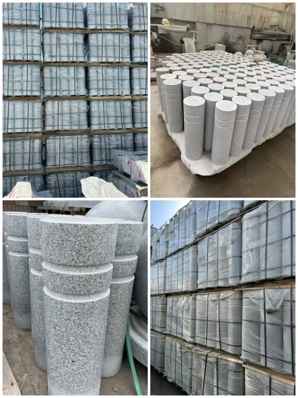 金昌 芝麻白花岗岩挡车柱、隔离柱多少钱